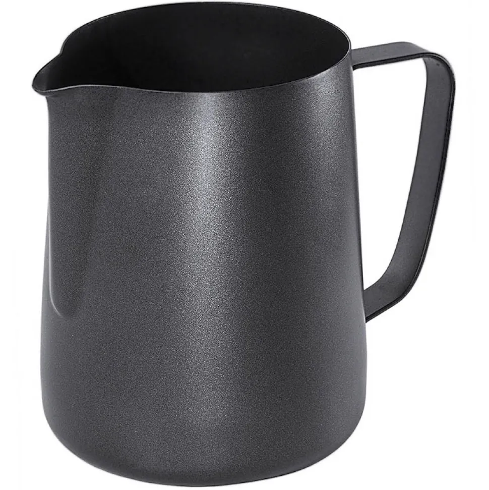 Antihaft Milchkanne Latte Art | schwarz 0,6 l