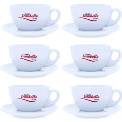 Cafe Latte Tassen "Trombetta" | 6 Stück