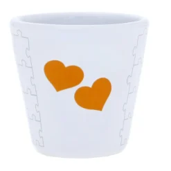 Espresso Becher Herz Orange | 1 Stück